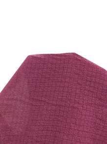 Women Lace Trim Buttoned Front Sleepwear Set With Shoulder And Sleeve Panel - Burgundy - View 7