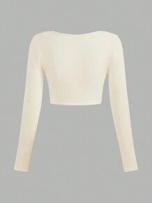 Muchica 3 件套多色保暖内衬基本款修身针织长袖 T 恤女款秋冬款 - 彩色 - 查看 7