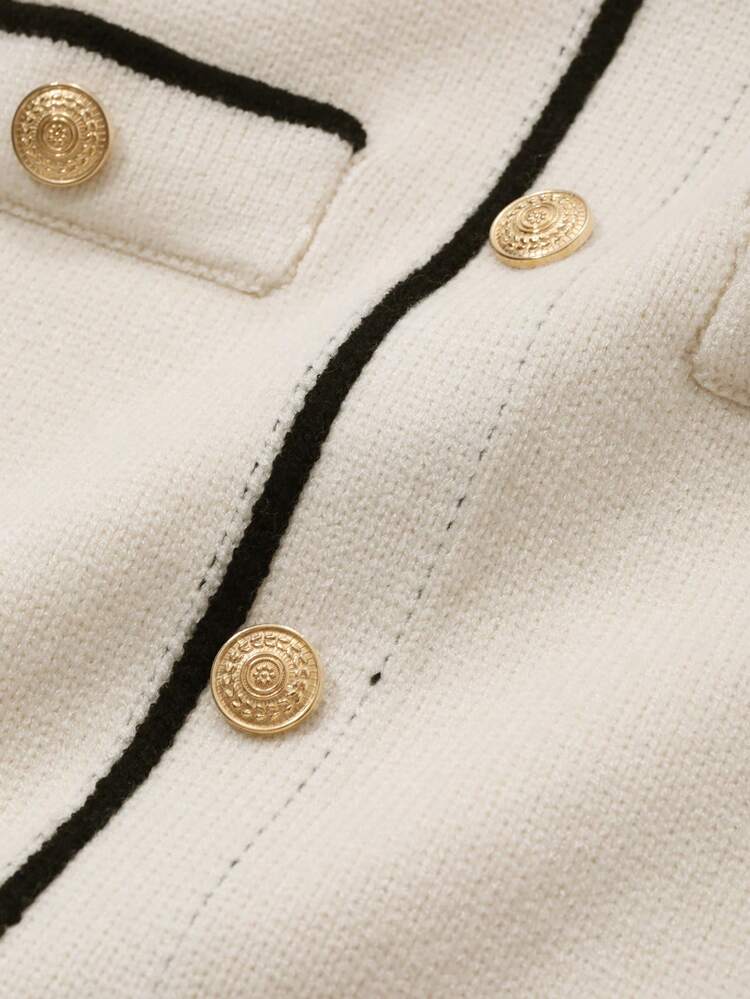 Women Elegant Color Block Trim Bodycon Sweater Dress For Autumn/Winter,Fall Women Clothes