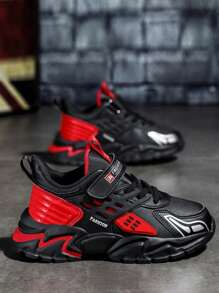 男童运动鞋时尚休闲轻便透气鞋百搭四季鞋新款设计青少年 - 紅色 - 查看 4