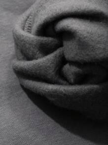 DAZY Bộ 2 áo nỉ và quần dài cho nữ, áo chui đầu cổ tròn tay dài có nơ trang trí, bộ đồ thể thao thu đông cho nữ - Màu Xám nhạt - Xem 10