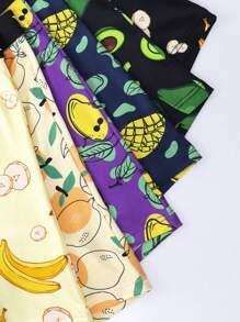 6pcs Men's Fruit Print Fashion Boxer Briefs - Multicolor - View 7