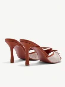 CUCCOO CHICEST Women's Peep Toe Bow Decor High Heel Sandals Spring Shoes Spring Break Easter Prom Heels