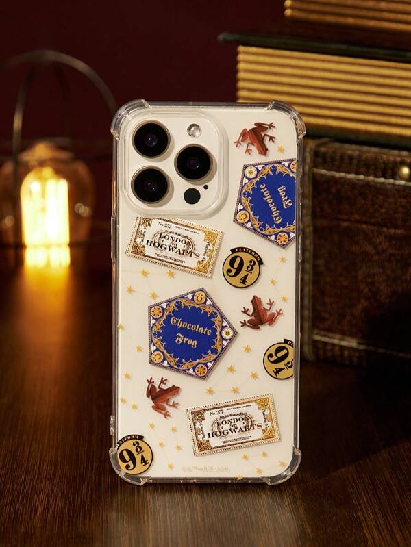 HARRY POTTER X SHEIN Chocolate Frog Pattern Fashion Phone Case, Gift
