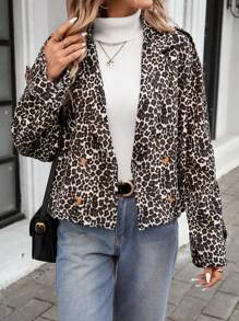 SHEIN LUNE 2024 Autumn/Winter New Women's Fringe Western Country Style Jacket - Rust Brown - View 1