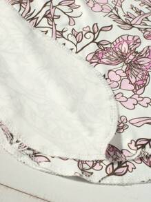 Newborn Baby Floral Printed Headband Photography Set - Multicolor - View 5