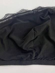 Sujetador Sin Tirantes Inalámbrico Para Mujer De Talla Grande - Negro - Ver 8