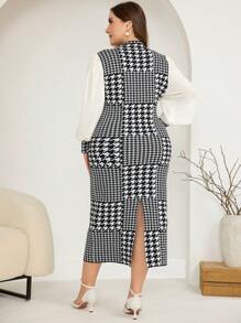 Modelyn Rochie Pulover Mânecă Lungă Moșită, Elegantă De Toamnă