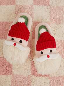 SHUZIA 女士可爱羊羔绒毛绒假日拖鞋 - 彩色 - 查看 4