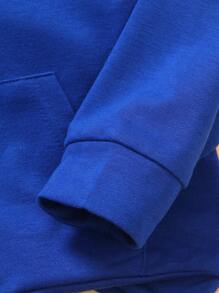 SHEIN 4pcs Young Boy Casual Solid Color Sweatshirt - Multicolor - View 3