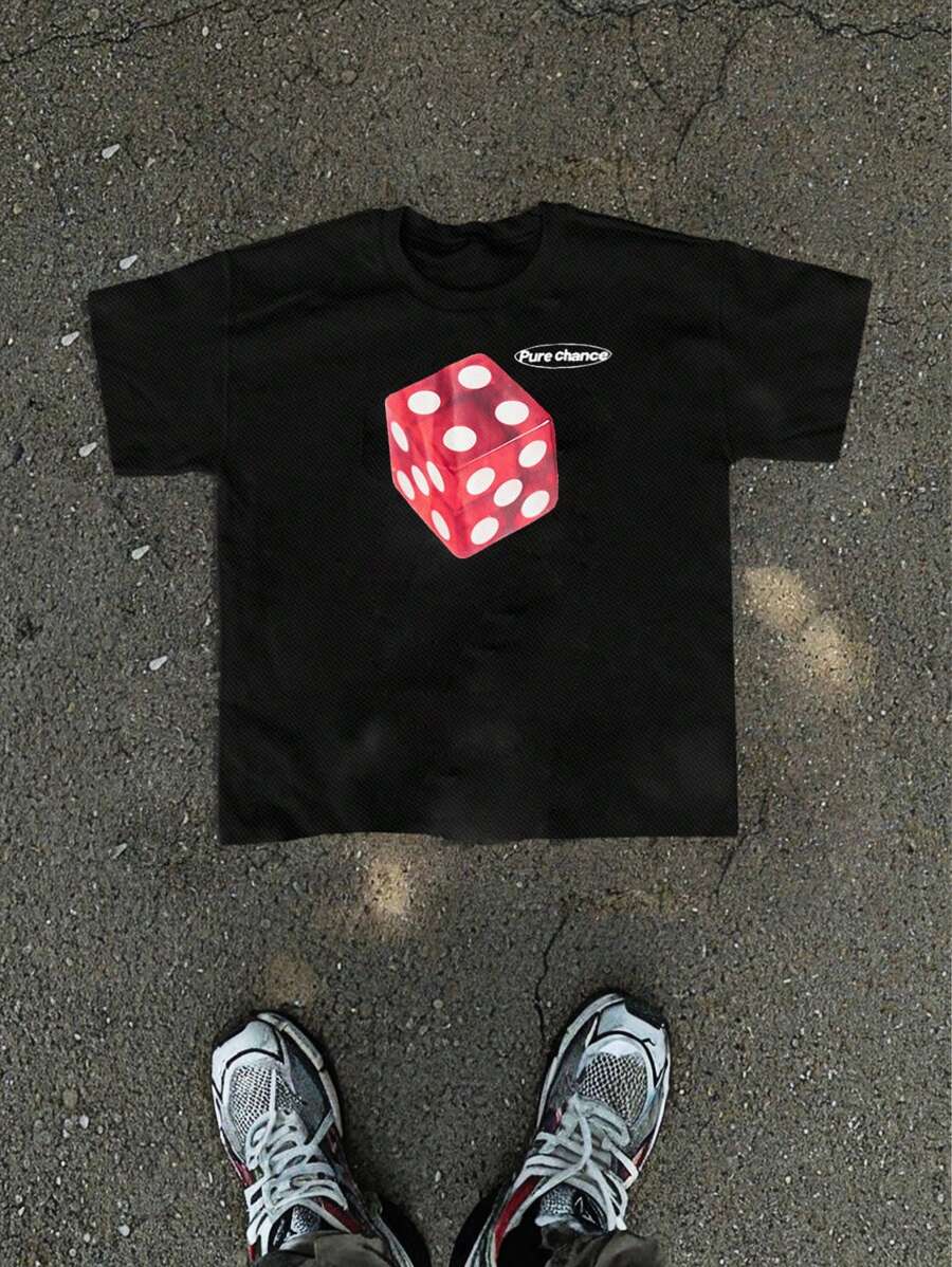 Manfinity VCAY Men Knit Casual Loose Short Sleeve T-Shirt, Fashion For Young Daily Wear