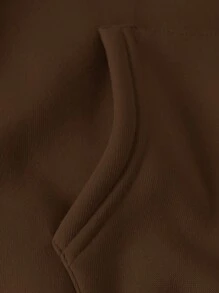 INAWLY Áo nỉ dài tay màu trơn có dây rút dành cho nữ, kiểu dáng thường ngày, thích hợp cho mùa thu, lễ tốt nghiệp, giáo viên, hoặc đi học trở lại. - Cà phê nâu - Xem 5