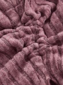 SHEIN MOD Women Casual Solid Color Asymmetrical Hem Tube Top - Red Violet - View 4