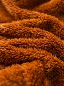 Cozy Pixies Bộ 2 món/Bộ áo nỉ trùm đầu tay raglan phối màu cho bé trai và quần jogger - Cà phê nâu - Xem 8