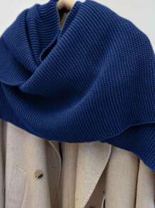 SHEIN LUNE Women Casual Bat Wing Sleeve Thin Lightweight Cardigan, Autumn - Royal Blue - View 3