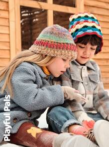 SHEIN 冬季男童格子长袖单排扣口袋休闲夹克 - 彩色 - 查看 20