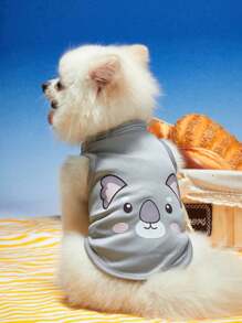PETSIN 1pc Pet Cat & Dog Koala Animal Print Breathable Cooling Vest - Multicolor - View 1