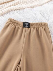 SHEIN Compre 2 e Leve 3 Calças Casuais Escolares Confortáveis e Versáteis para Meninos Jovens com Remendo e Decoração de Bolso, Adequadas para Roupas de Menino Jovem, Escola, Volta às Aulas, Uso Diário, Viagem, Esportes, Outono/Inverno - Azul - Visão 3