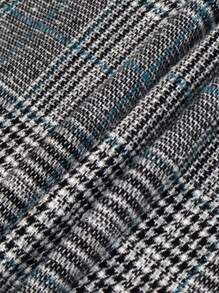 EARO French Retro Design High-End Fashion Versatile Plaid High-Waisted Pleated Elegant Commuter Skirt, Autumn/Winter New High-Waisted Slimming Distinctive Elegant Waist-Cinching Comfortable Woolen Plaid A-Line Flared Skirt