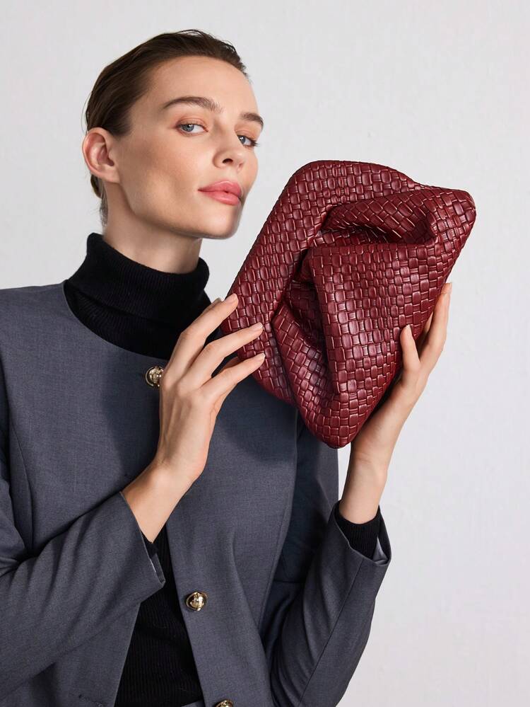 ELEGANT FASHIONABLE SOLID COLOR PU LEATHER TEXTURED WRISTLET CLUTCH BAG FOR WOMEN, COMMUTE, VALENTINES, BAG FOR WOMEN ELEGANT, LUXURY, PERFECTLY MATCHING WITH PROM DRESSES, PROM ACCESSORIES,SEQUIN DRESS, ELEGANT PROM BAG