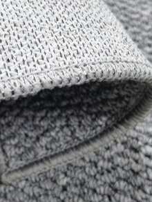 1 tấm thảm trải sàn giả vải lanh màu xám thiết kế đơn giản, cách âm, bền, trang trí nhà cửa trong nhà cho phòng ngủ, mềm mại, nhẹ, chống bụi bẩn, có thể giặt bằng máy cho phòng khách, bên ghế sofa, bàn trang điểm, ghế, phòng tắm nắng, đèn - Xám - Xem 7