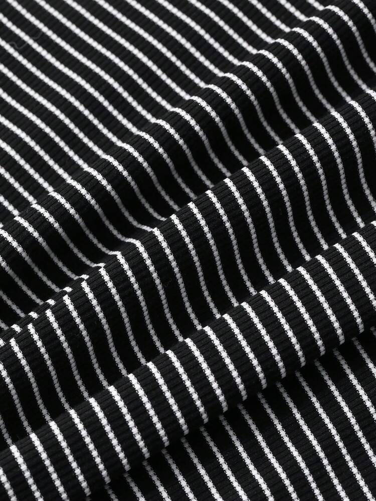 Striped Print Hooded Neck Long Sleeve Midi Dress For Women,Fall Clothes