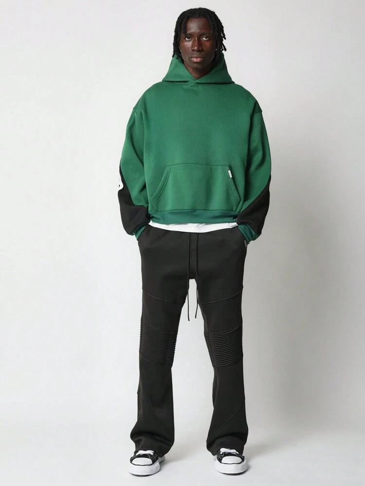 Varsity Style Fleece Pullover Hoodie