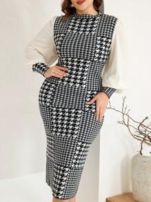 Modelyn Rochie Pulover Mânecă Lungă Moșită, Elegantă De Toamnă