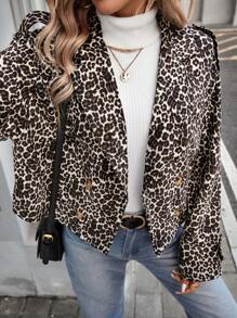 SHEIN LUNE 2024 Autumn/Winter New Women's Fringe Western Country Style Jacket - Rust Brown - View 6