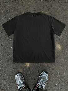 Manfinity VCAY Men Knit Casual Loose Short Sleeve T-Shirt, Fashion For Young Daily Wear