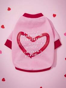 PETSIN Áo hoodie thú cưng in chữ chắp vá màu trơn tối giản, quần áo cho thú cưng - Nhiều màu - Xem 1