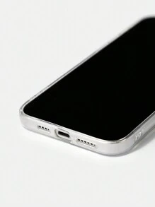 HELLO KITTY AND FRIENDS | SHEIN Ốp lưng điện thoại thời trang màu ombre họa tiết hoạt hình & chữ dễ thương - Bạc - Xem 4