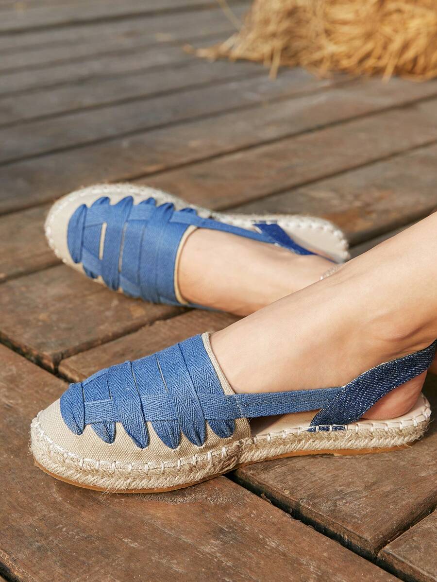 Styleloop Women's Flat Slip-On Shoes, Boho, Retro American, Bohemian, Western Style, Suitable For Vacation, Music Festival, Party - Blue - View 1