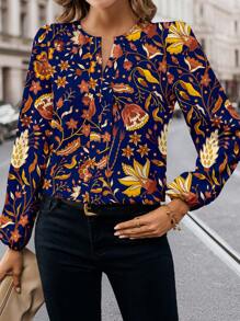 Fall In Love Áo sơ mi dài tay đơn giản thường ngày dành cho nữ, thích hợp cho mùa xuân và mùa thu, ngày lễ, năm mới, kỳ nghỉ - Nhiều màu - Xem 1