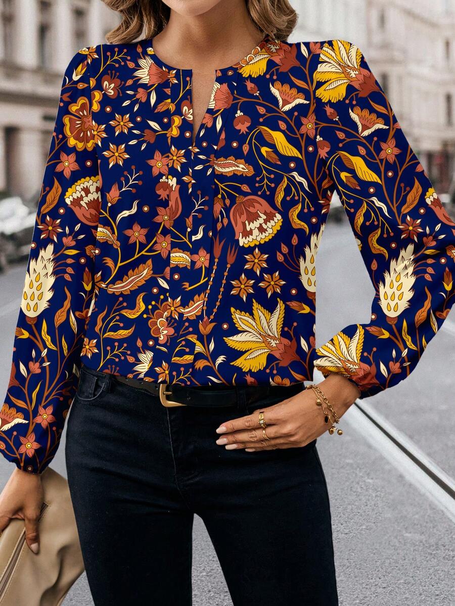 Fall In Love Áo sơ mi dài tay đơn giản thường ngày dành cho nữ, thích hợp cho mùa xuân và mùa thu, ngày lễ, năm mới, kỳ nghỉ - Nhiều màu - Xem 1