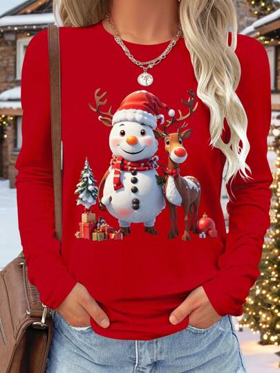 SHEIN LUNE Los Angeles Inglês Moda Sexy Lazer Confortável Rua Ajuste Corporal Modelagem Moda Casa Outono E Inverno Primavera Lazer Rua Com Capuz E Moletom De Lã Para Roupas De Ano Novo Camisetas Gráficas Tops Femininos