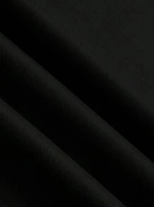 Calvaya 大码时尚纯色百搭休闲锥形西装裤 - 黑色 - 查看 7