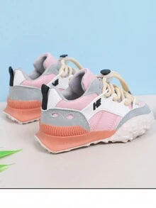 1 Đôi Giày Thể Thao Chạy Bộ Thoải Mái Thời Trang Cho Trẻ Em - Hồng - Xem 2