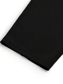 Calvaya 大码时尚纯色百搭休闲锥形西装裤 - 黑色 - 查看 5