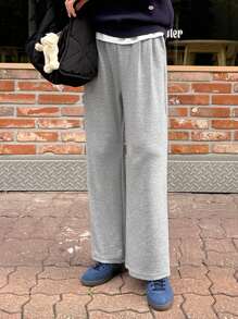 DAZY 女式纯色前系带口袋休闲运动运动裤女式慢跑裤