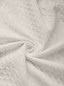 Calvaya 秋季加大码纯色抽绳卫衣 - 杏色 - 查看 4