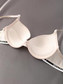 Bộ 7 chiếc áo ngực dây mảnh in chữ dành cho nữ - Nhiều màu - Xem 4