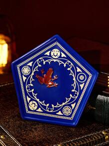 HARRY POTTER X SHEIN Chocolate Frog Geometric Pattern Ceramic Jewelry Display Tray,Gifts, Valentine's Day - Royal Blue - View 4