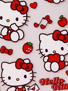 HELLO KITTY AND FRIENDS | SHEIN Ốp lưng điện thoại thời trang màu ombre họa tiết hoạt hình & chữ dễ thương - Bạc - Xem 3