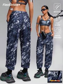 Innovista Brushed Abstract Print With Pocket Sports Pants ,Sweat Tracksuit,Casual & Daily, Matching Outfits,Women's Athletic Pants,Sports Jogge,Elastic Waistband Pants,Baggy Pants,Stacked Sweatpants,Fall Winter Women Outfit,Outdoors,Running,Cold Weather Clothes,Flare Leggings, FP Movement , WAG, Home Aerobic