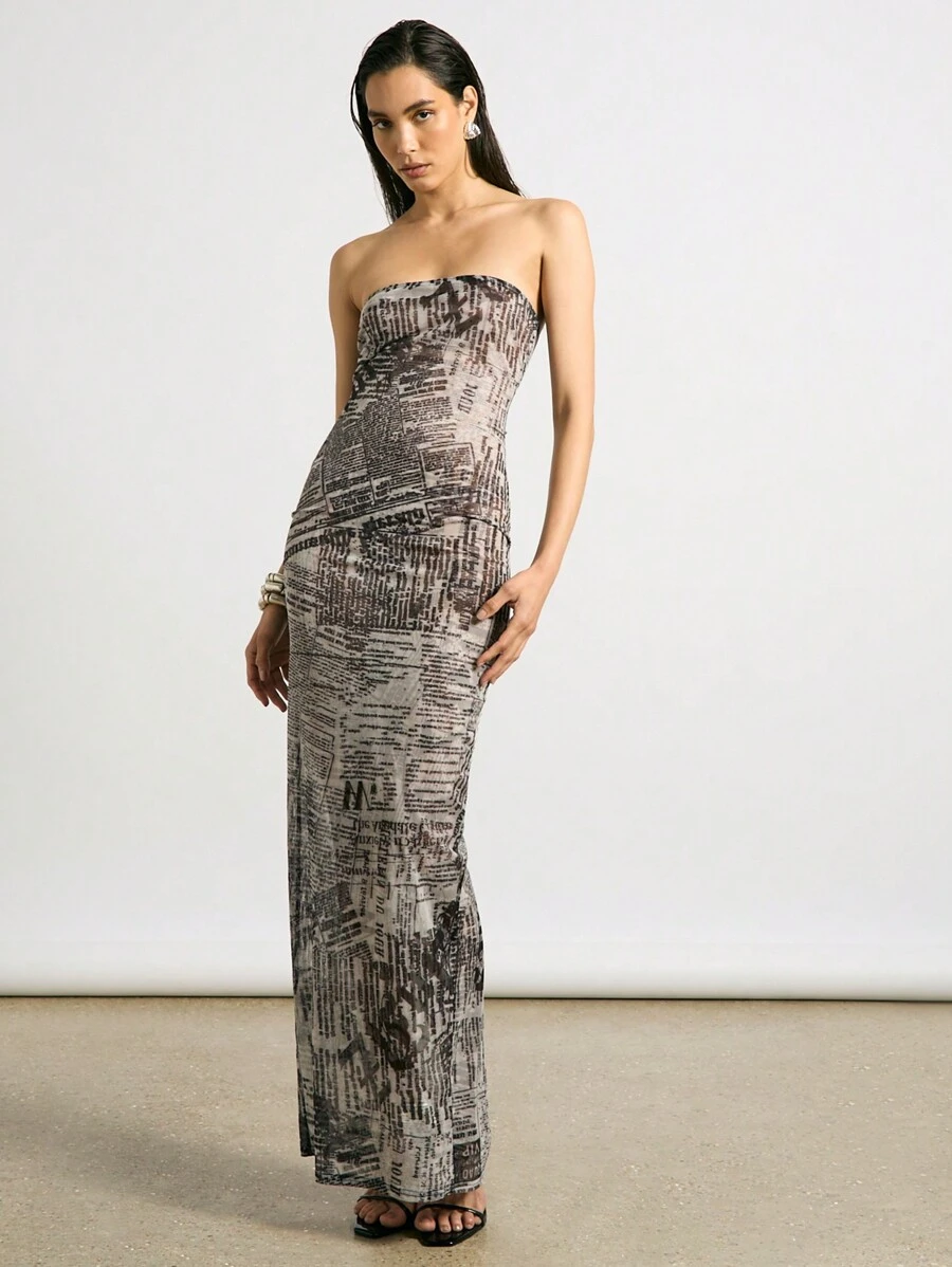 velvet black maxi dress VVT8374