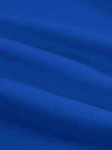 Manfinity Homme Áo nỉ dài tay nam cổ bẻ có khóa kéo, thích hợp cho mùa thu. - Màu xanh lam - Xem 5