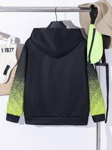 男孩渐变色连帽运动衫，配斜挎包，儿童青少年圣诞服装，包括运动衫、裤子、圣诞礼物、夹克