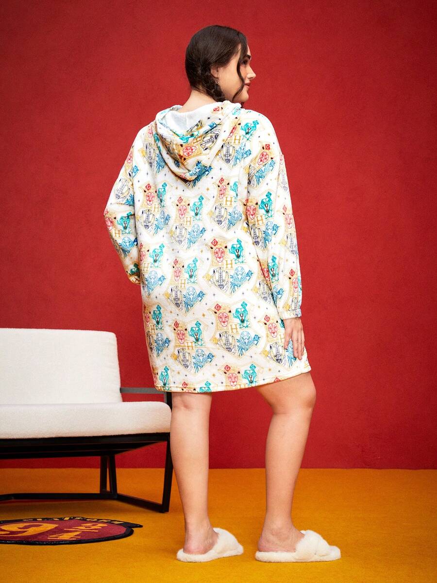 HARRY POTTER X SHEIN Plus Size Winter/Fall Sports Streetwear Thermal