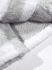 Manfinity Homme 男士水牛格纹翻盖口袋大衣